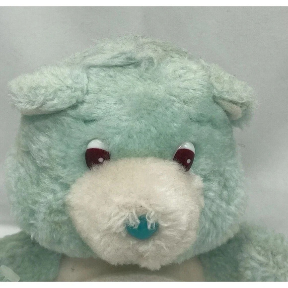 Vintage Care Bears Wish Bear Coin Bank 1984 American Greetings Corp Good Plush - Picture 2 of 16